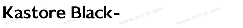 Kastore Black字体转换